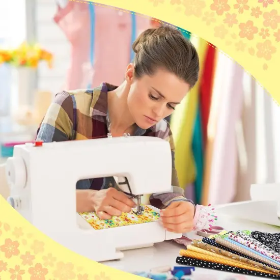 40 Pcs 10 x 10 Inches Summer Floral Quilting Cotton Fabric Bundle Squares Precut Fabric {3}