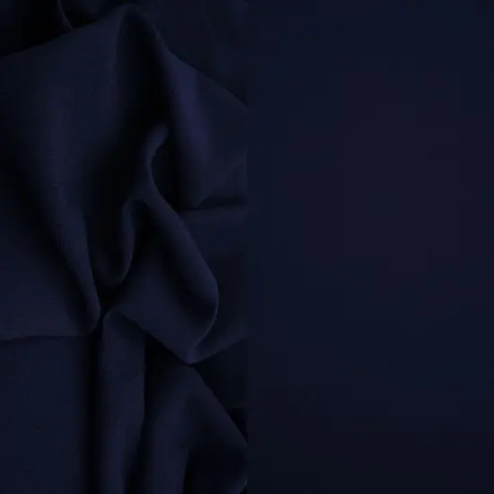 1 Yard Lenox Crepe Solid Woven Fabric Stretch Textured Drapery Upholstery 57/58" Width NAVY {1}