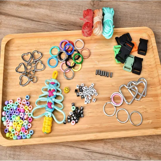 100 PC Paracord Combo kit with Paracord Beads (A, 100pc) {4}
