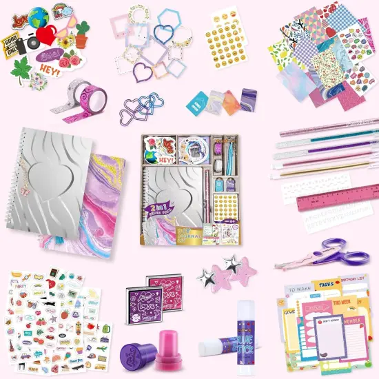 DIY Journal Kit for Girls - Purple Packing-2pcs {2}