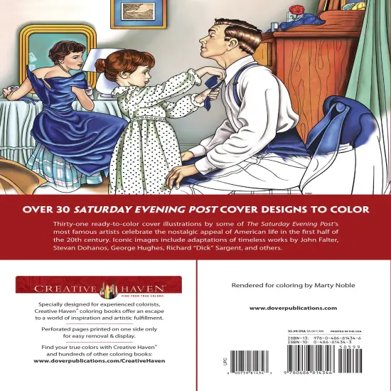 Creative Haven: Saturday Evening Post American Coloring-Softcover {3}