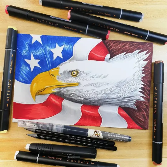 Artist Alcohol Markers Red Sunset Set {4}