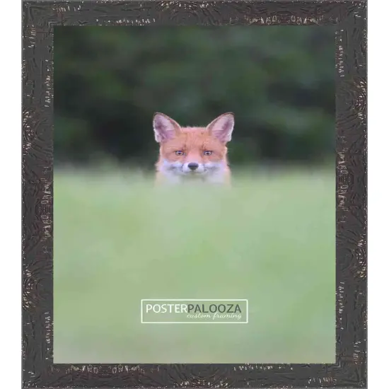 Square Shabby Chic Black Picture Frame - UV Acrylic, Foam Board Backing, Hanging Hardware {3}