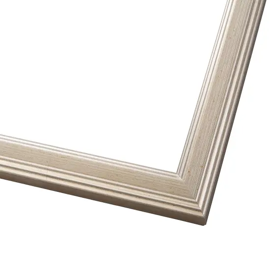 Photo Size Classic Modern Silver Frame - UV Acrylic, Foam Board Backing, Hanging Hardware {2}