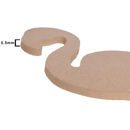 Pack of 3 - Little Birdie MDF Decorable Flamingo With Base 5.5 mm-Flamingo With Base {4}