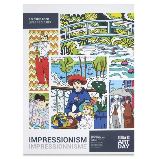 Today Is Art Day Art History Coloring Book - Impressionism {1}