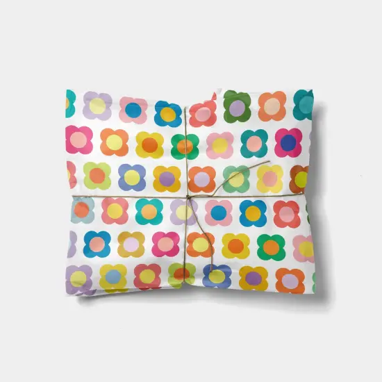 Colorful Flowers Gift Wrap {1}