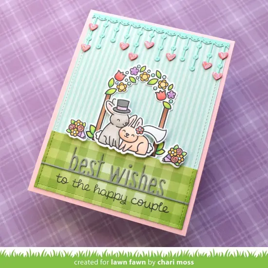 Lawn Cuts Custom Craft Die-Best Wishes Line Border {4}