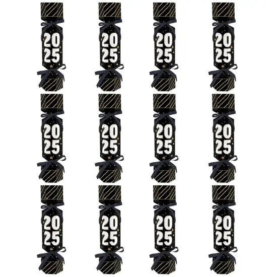 Big Dot of Happiness Hello New Year - No Snap 2025 NYE Party Table Favors - DIY Cracker Boxes - Set of 12 {6}