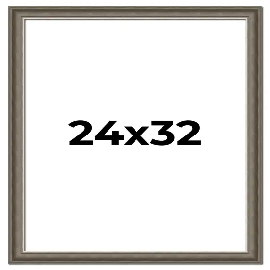 Weathered Black Picture Frame - UV Acrylic, Foam Board Backing, Hanging Hardware {1}