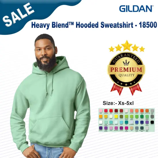 Gildan&reg; Long Sleeve Heavy Blend Hooded Sweatshirt Garnet {2}