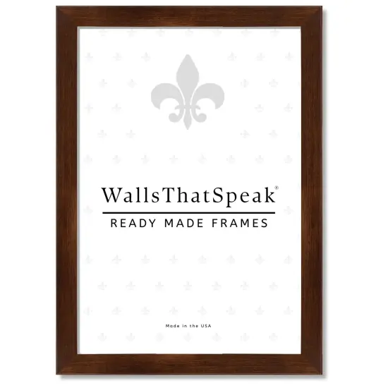 9x9 Picture Frame Bauhaus 125, 1.25" MDF Wood Composite Moulding, Faux Woodgrain Wall Display Frame for Art, Posters, or Photos by wallsthatspeak Espresso Brown {4}