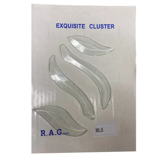 4-1/2" x 5-1/2" Exquisite Clear Glass Letter S Bevel Cluster BLS {3}