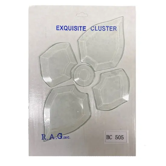 6" x 9-1/2" Clear Glass Bevel Cluster BC505 {3}