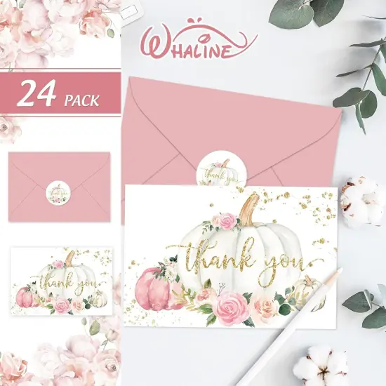 Thank You Note Cards with Envelope Stickers {2}