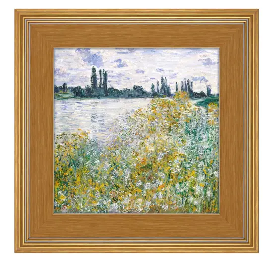 Cardinali Plein Aire Frame, Gold 8x24", 3 Pack &ndash; 3" Wide Moulding with Raised Edge 1/2" Rabbet Depth, Classic Canvas Frame for Painting or Artwork, Made in USA {7}