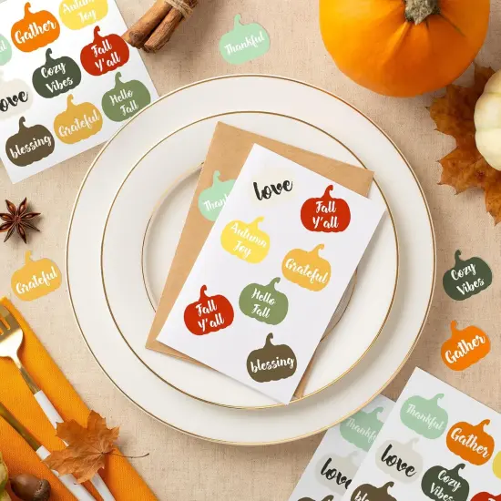 Pumpkin Fall Stickers {3}
