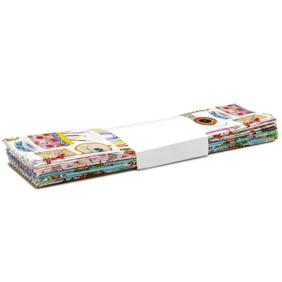 Fabric Editions Fabric Palette Assortment 10"X10" 20/Pkg-5 Each Of 4 Designs -Hobby Craft {1}