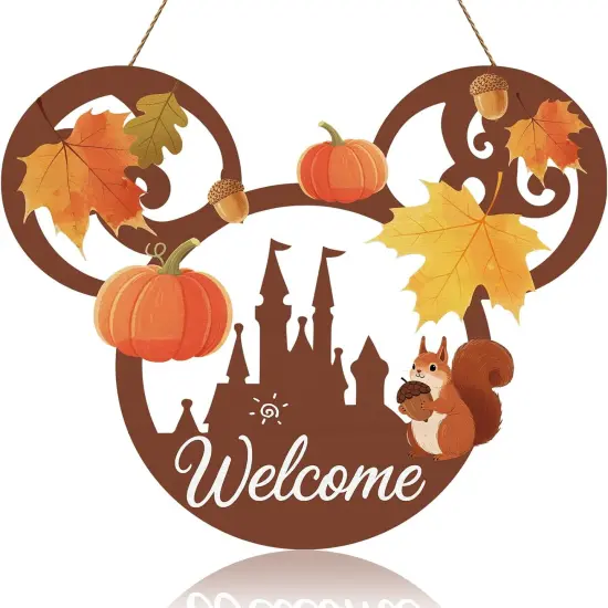 Welcome Fall Front Door Sign (Fall) {1}