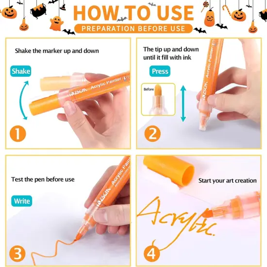 Paint Pens Acrylic Markers(	Multicolor) {5}