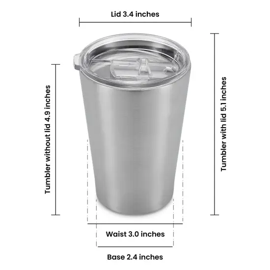 Makerflo 12 oz Stainless Steel Kids Tumbler with Clear Splash Proof Lid, Craft-Ready for DIY Gifts & Personalization (Epoxy, UV DTF, Vinyl, and Laser Engraving) {8}
