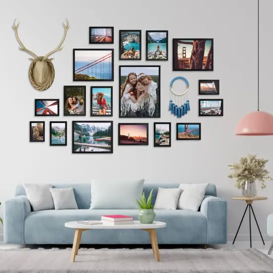 Giftgarden 8.5x11 Picture Frame Black, Certificate Award Document Diploma 8.5 by 11 Thin Frame for Wall Tabletop Display, Single {4}