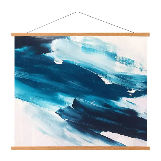 FALAMON Magnetic Poster Hanger Frame, 12x16 12x18 12x24 Teak Wood Magnet Poster Frame for Posters, Prints, Photos, Pictures, Maps, Scrolls, and Canvas Artwork {1}