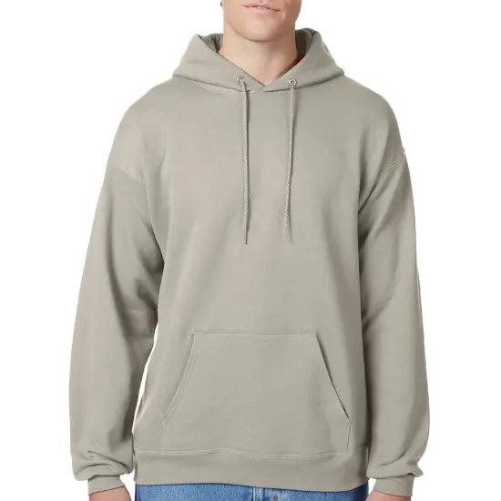 Hanes Men's Ecosmart Fleece Hooded Sweatshirt, Pullover Casual Hoodies Assorted Color Sand {1}