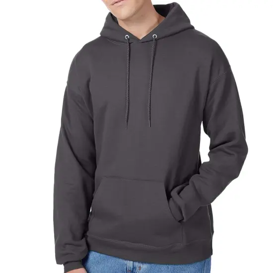 Hanes Men's Ecosmart Fleece Hooded Sweatshirt, Pullover Casual Hoodies Assorted Color Smoke grey {1}