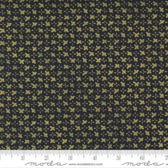 Black Stitch Whispers Metallic Black Gold 44"/45" Fabric Per Yard {1}