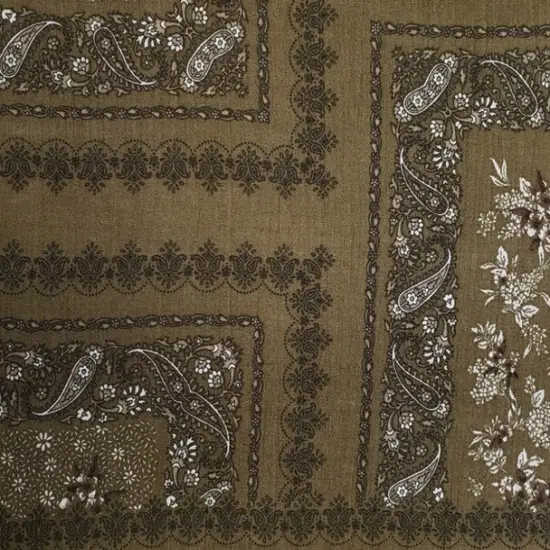 1 Yard Military Olive Rayon Crinkle Fabric Lightweight and Soft Material for Dresses Blouses and Skirts 50/52 Inch Width {2}