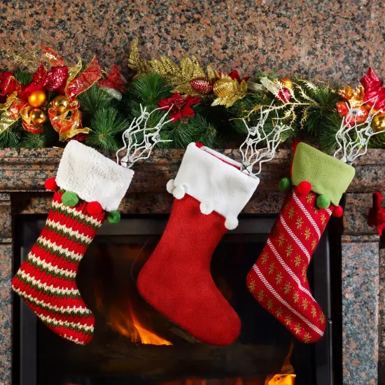 Jingle Bell Picks 3ct Farmhouse Christmas Greenery Stems Silver {5}