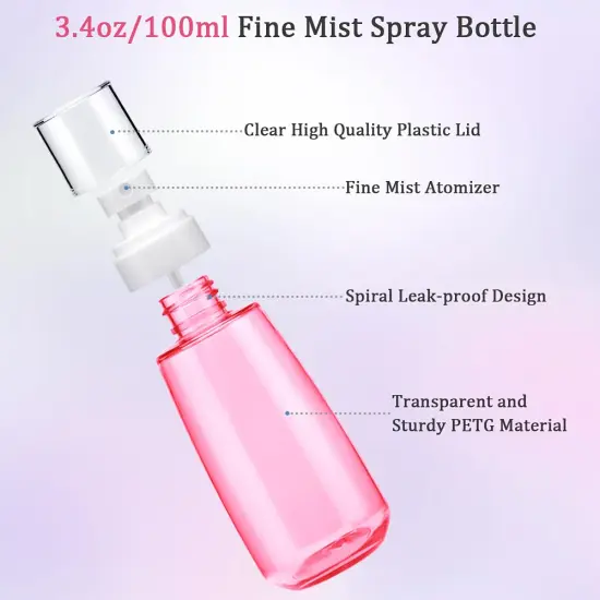 3.4oz/ 100ml Fine Mist Spray Bottle - (3color) {4}