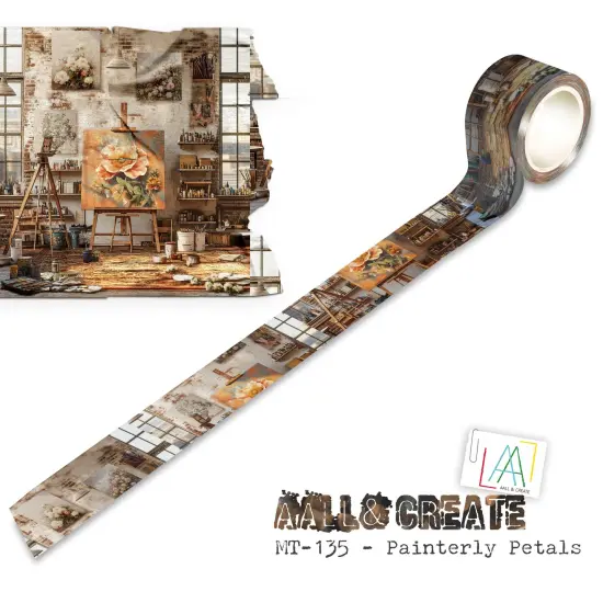 AALL And Create Layer-It-Up Washi Tape-Painterly Petals {1}