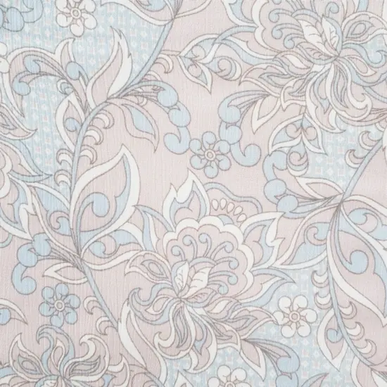 1 Yard Rayon Crinkle Fabric Sky Gray 50/52" Wide Lightweight, Drapey Crepon for Stylish Apparel {2}