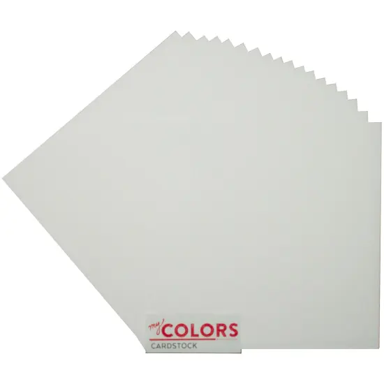 My Colors Canvas Cardstock Bundle 12"X12" 18/Pkg-Snowbound {3}
