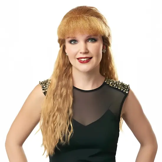 80s Skater Blonde Adult Costume Wig | One Size {3}