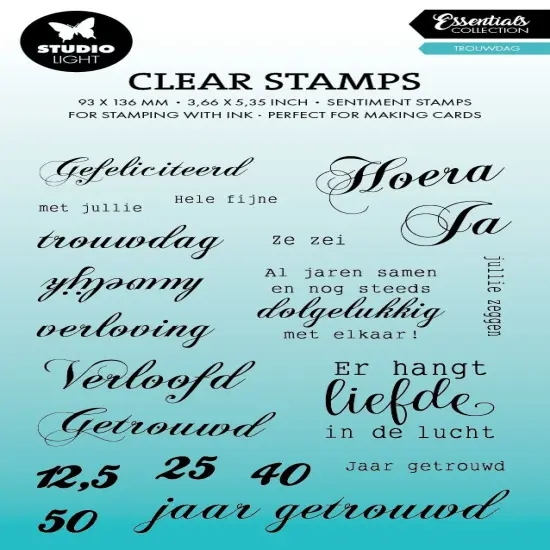 Studio Light Essentials Clear Stamps 20/Pkg-Nr. 789 Wedding Day {1}