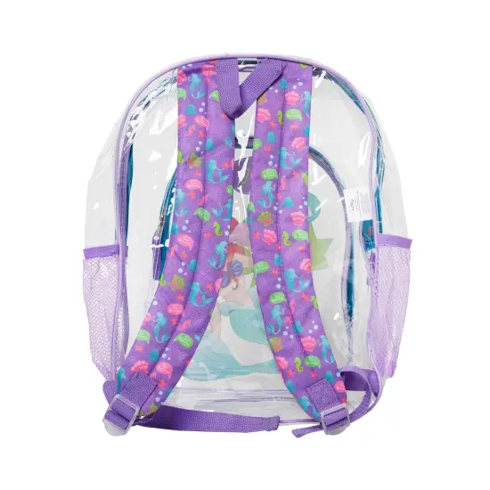 The Little Mermaid Clear Transparent Backpack 16" Disney Ariel Make Your Voice Heard {3}