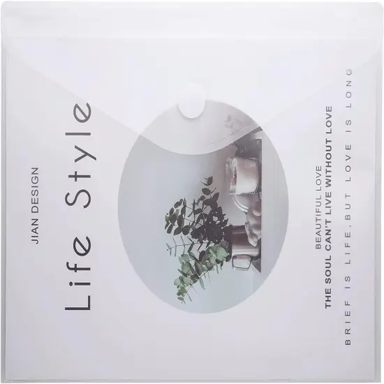 8.5 x 11 Clear Letter Sized Plastic Envelopes {4}