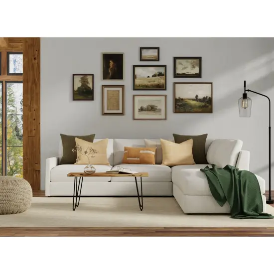 Contemporary Home Living Wooden Rectangular Coffee Table - 40" - Black Brown {7}