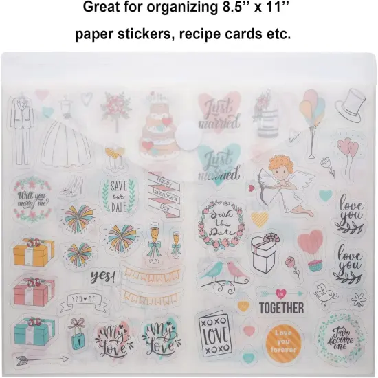 8.5 x 11 Clear Letter Sized Plastic Envelopes {5}