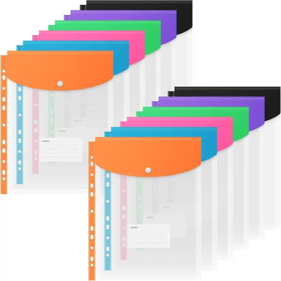 12 Pack Expandable Folders Envelopes {1}