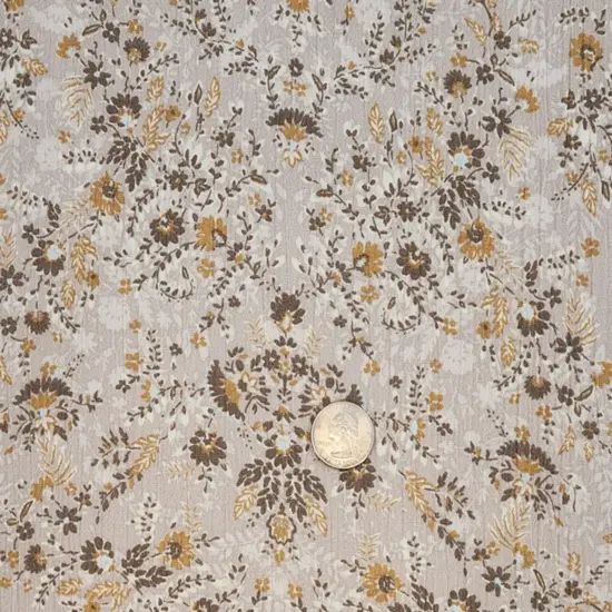 1 yard Cement Rayon Crinkle Fabric Soft Textured Crepon Apparel 50/52 Inch Width {3}