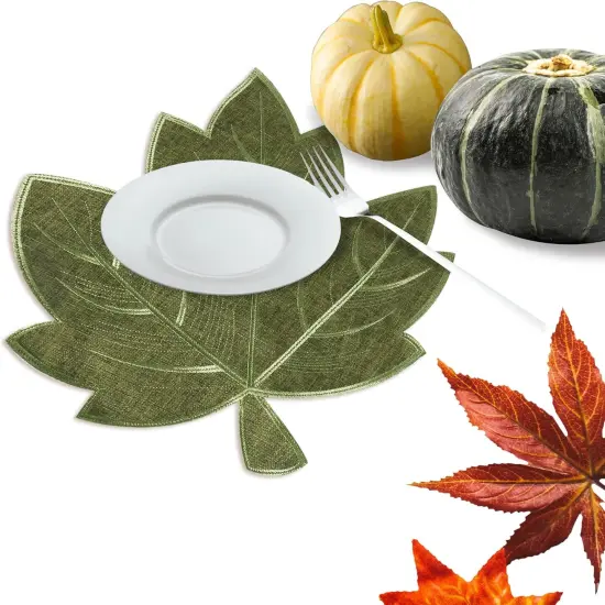 Fall Leaves Placemats Set of 4(Green) {2}