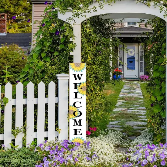 Sunflower Porch Sign Summer (Yellow) {3}