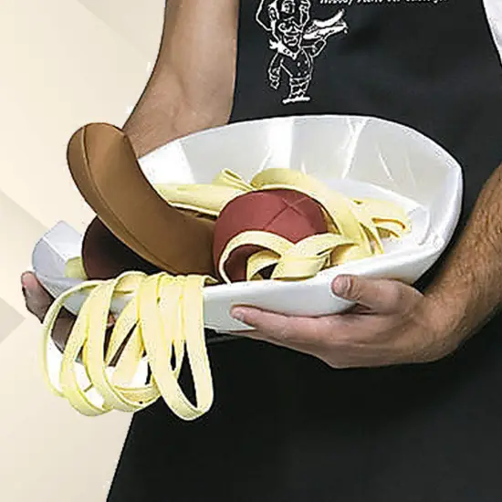 Linguini and Meatballs Apron Adult Costume Funny Pasta Food Outfit Halloween Party Accessory {5}