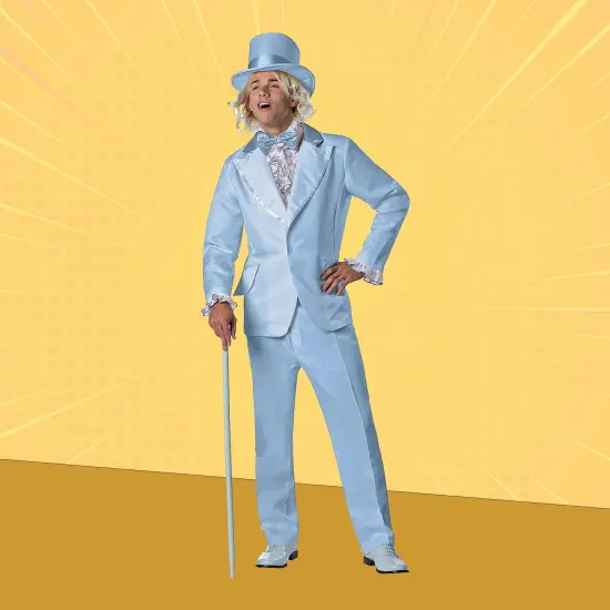 Goofball Blue Adult Costume Tuxedo Set for Halloween and Parties {1}
