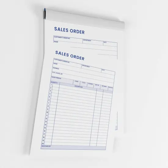 8.5"x11.5" Carbonless Sales Order Receipt Books &ndash; 60 Books {3}