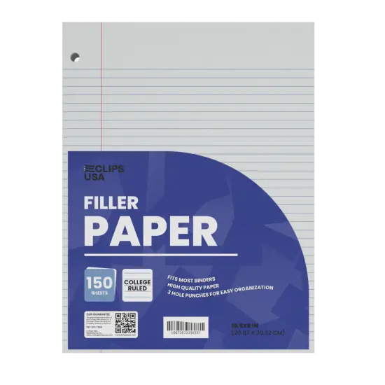 College-Ruled Filler Paper &ndash; 150 Sheets &ndash; 36 Packs {1}
